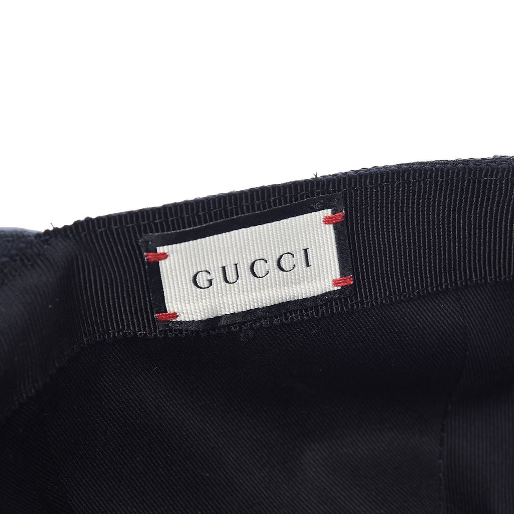GUCCI GG SUPREME MONOGRAM WEB BASEBALL HAT