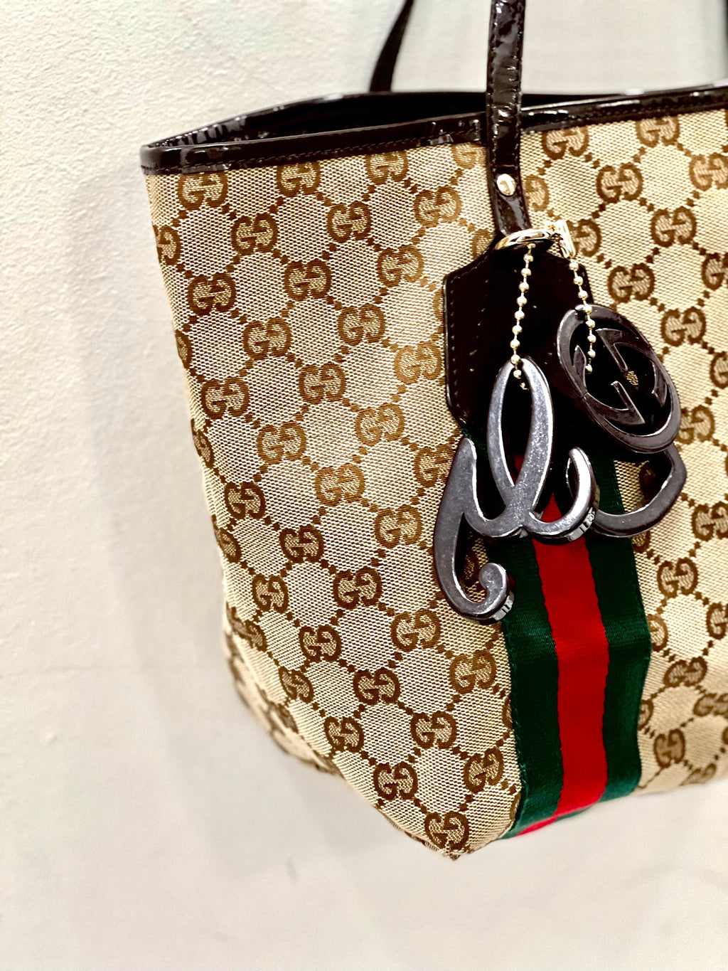 GUCCI GG MONOGRAM WEB JOLIE TOTE BAG