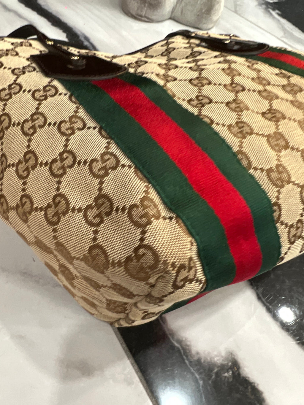 GUCCI GG MONOGRAM WEB JOLIE TOTE BAG