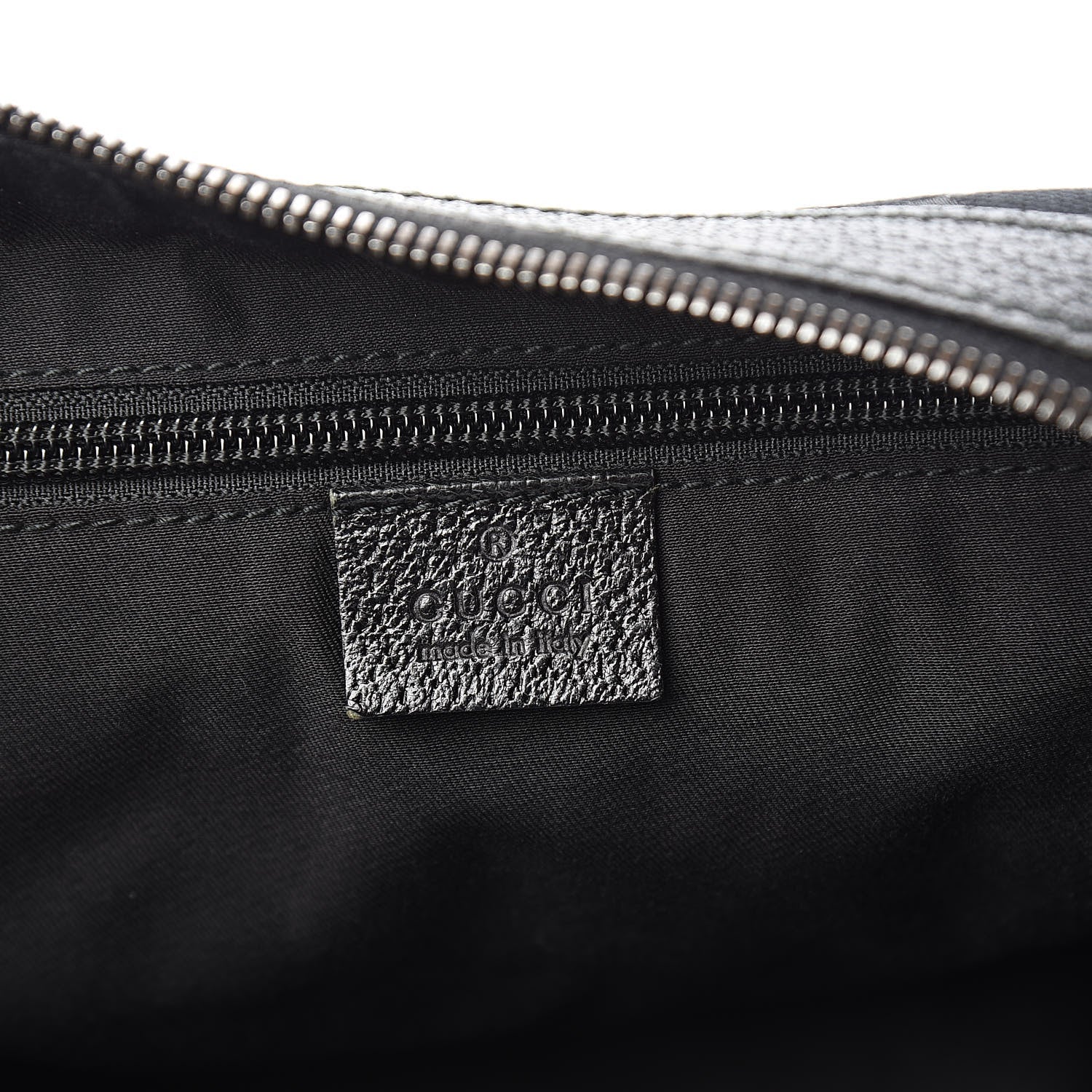 GUCCI GG MONOGRAM WEB HALF MOON HOBO BAG