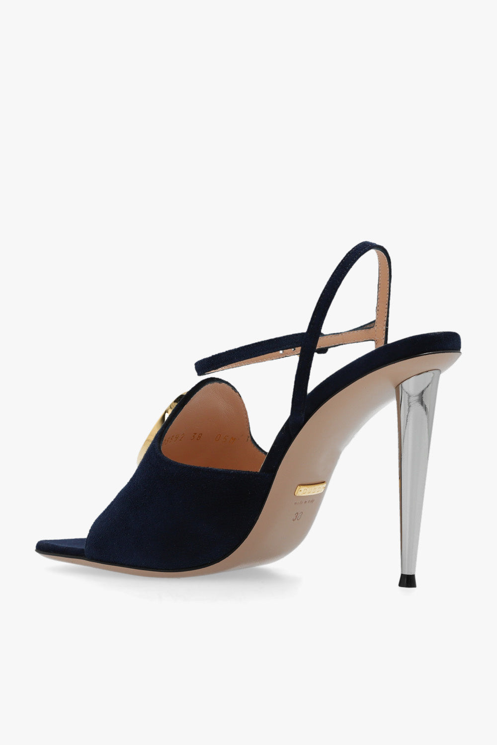 GUCCI BLONDIE HIGH-HEEL SUEDE SANDALS