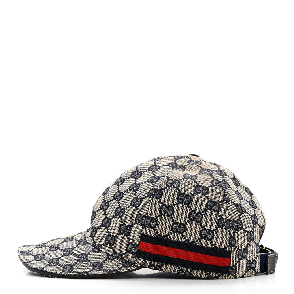 GUCCI ORIGINAL GG CANVAS BASEBALL HAT WITH WEB