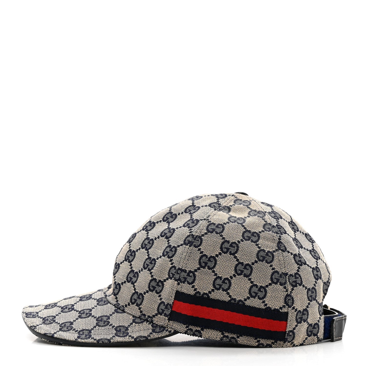 GUCCI ORIGINAL GG CANVAS BASEBALL HAT WITH WEB