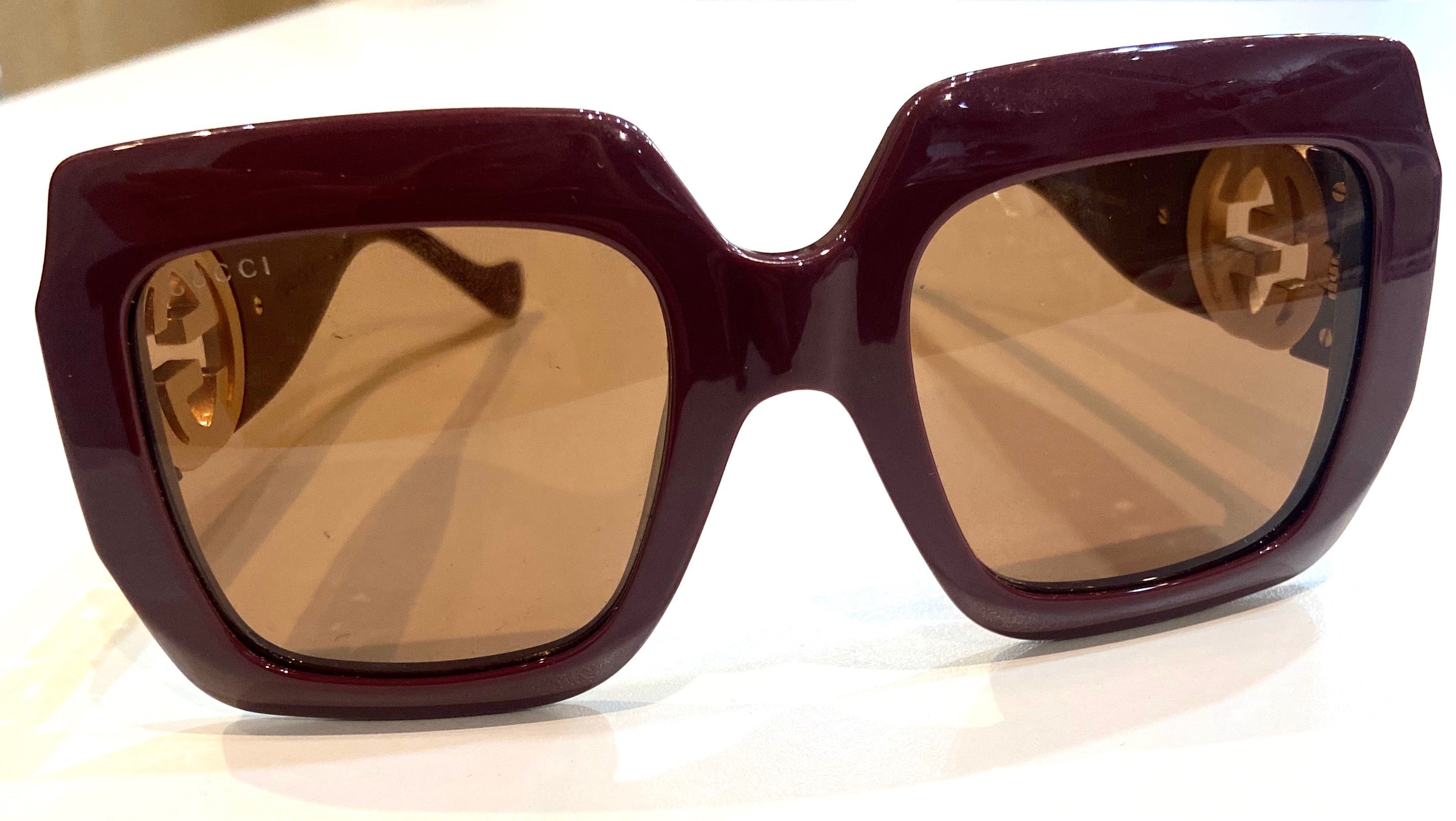 GUCCI GG OVERSIZED SQUARE SUNGLASSES