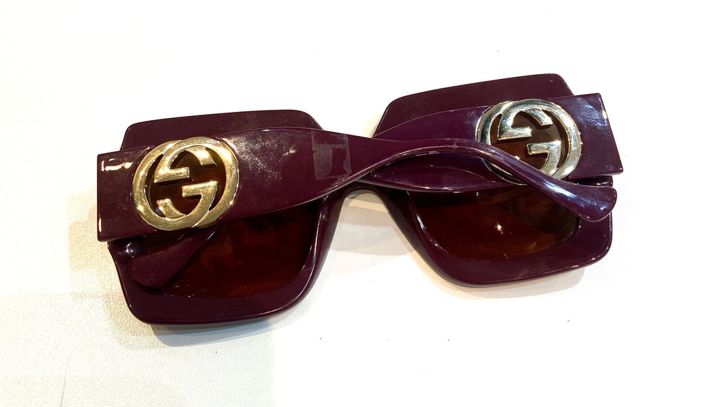 GUCCI GG OVERSIZED SQUARE SUNGLASSES