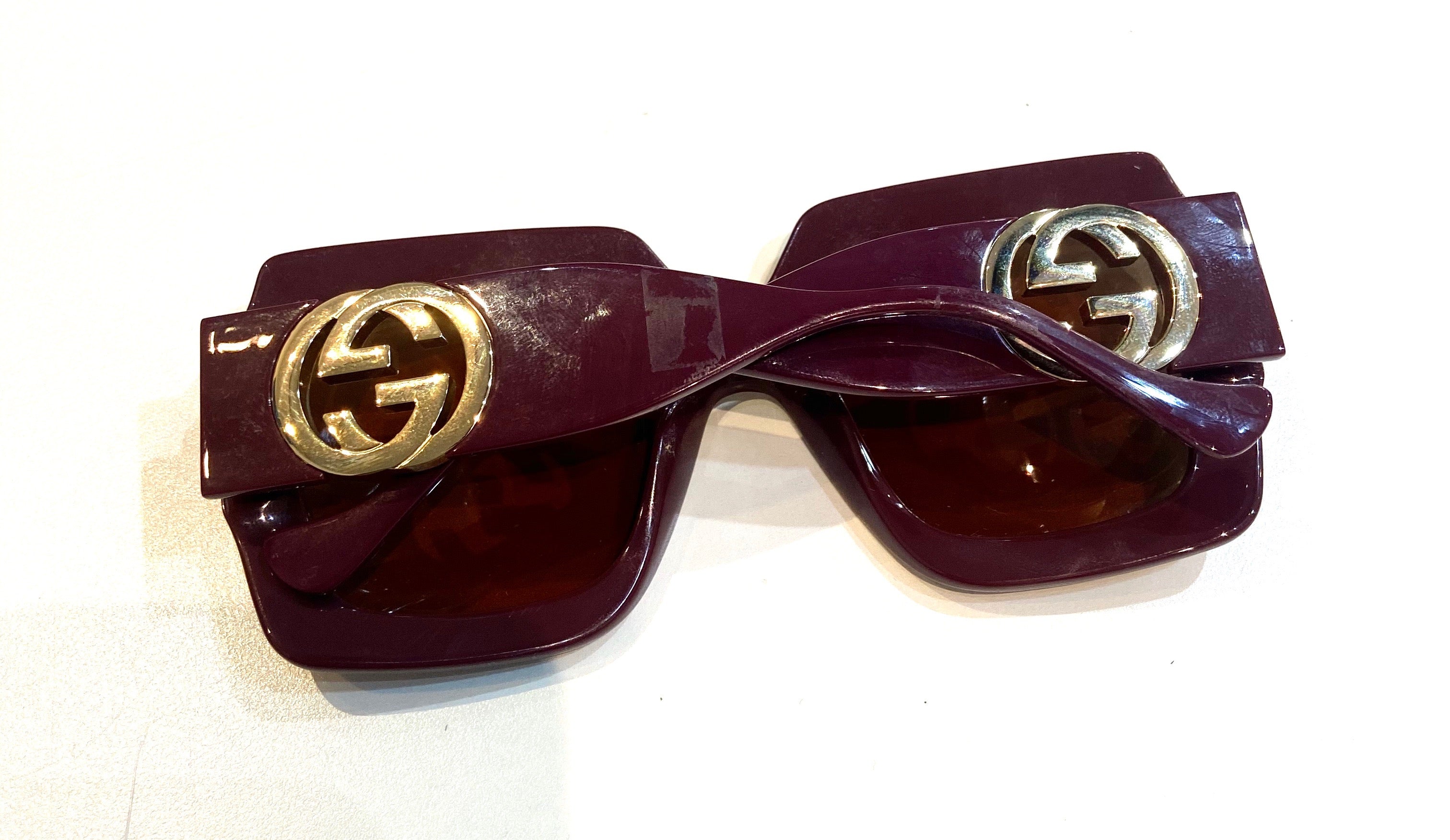 GUCCI GG OVERSIZED SQUARE SUNGLASSES