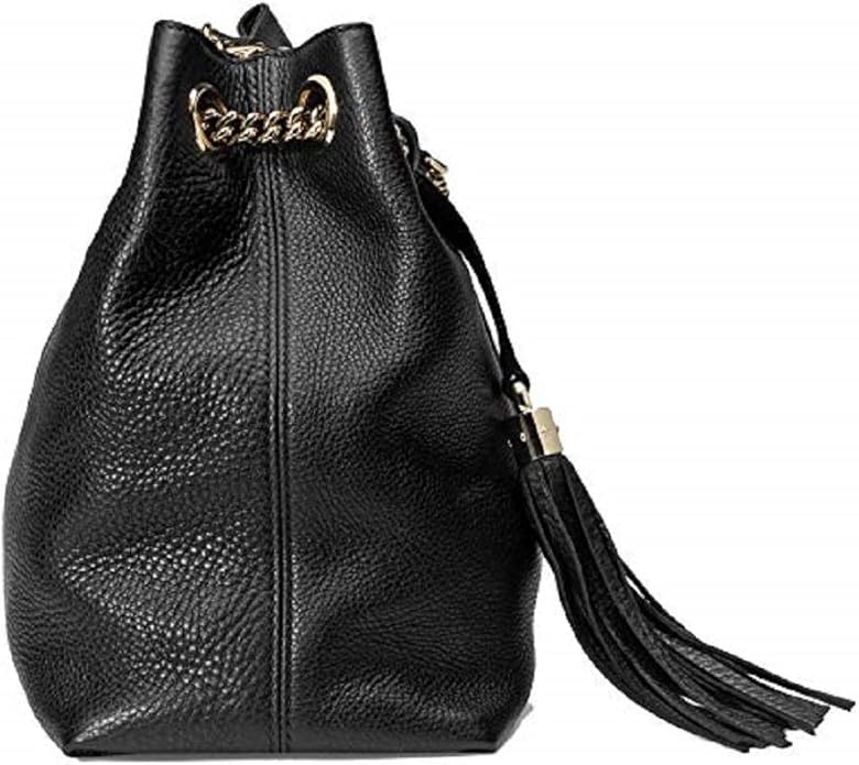 GUCCI PEBBLED CALFSKIN LEATHER MEDIUM SOHO CHAIN BAG