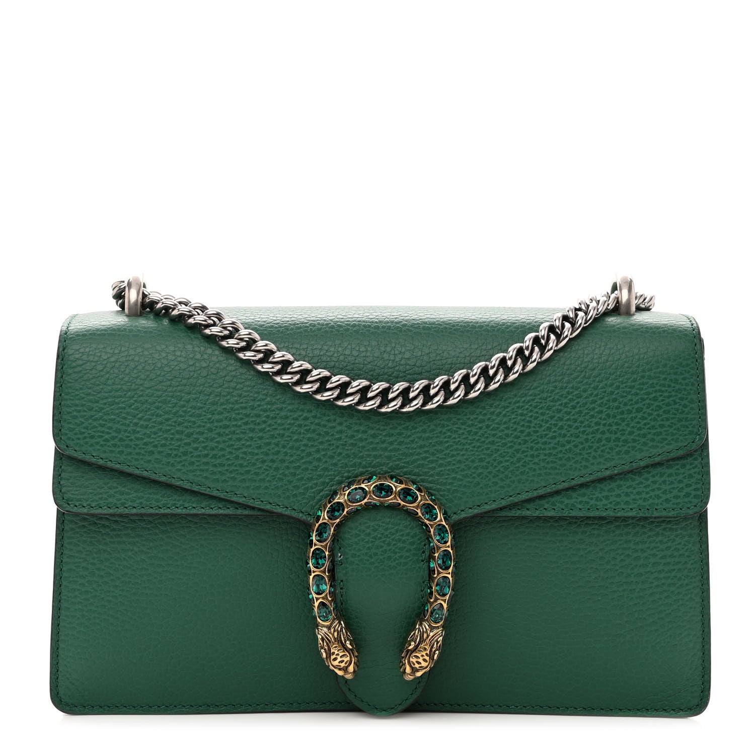 GUCCI DIONYSUS PEBBLED LEATHER SMALL SHOULDER BAG