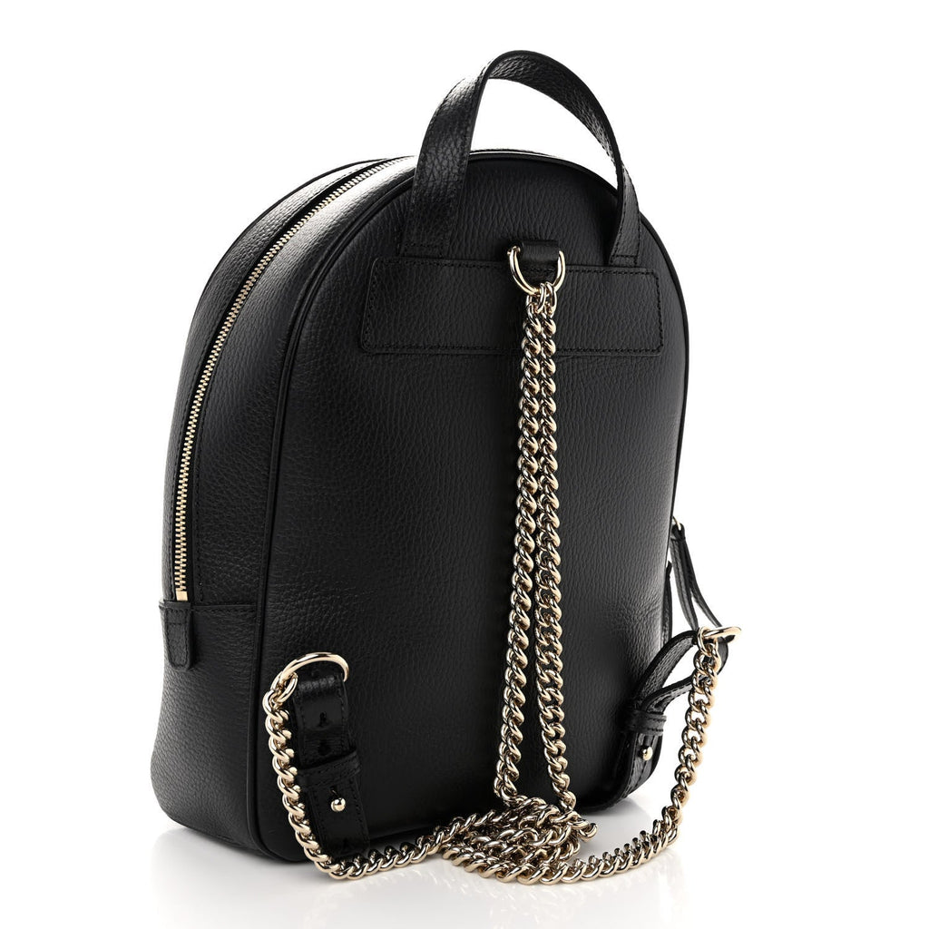 GUCCI PEBBLED CALFSKIN SOHO CHAIN BACKPACK