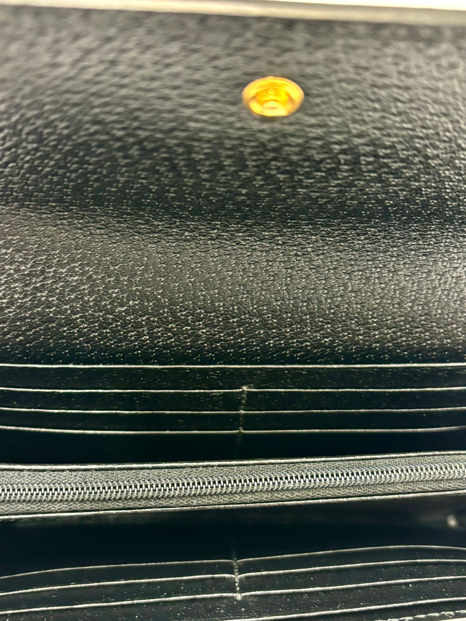 GUCCI PEBBLED CALFSKIN OPHIDIA WEB CONTINENTAL WALLET