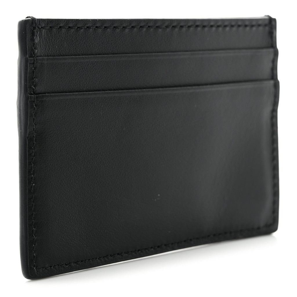 GUCCI PLUTONE CALFSKIN LEATHER LOGO CARD CASE