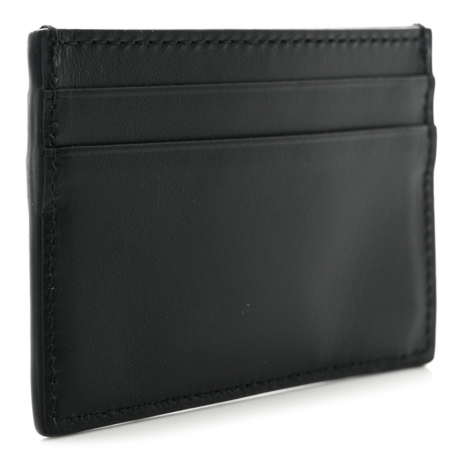 GUCCI PLUTONE CALFSKIN LEATHER LOGO CARD CASE