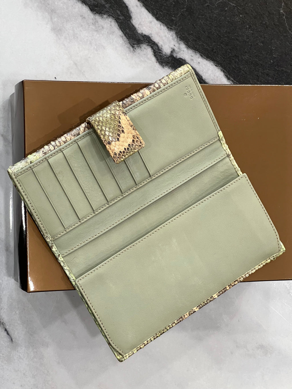 GUCCI PYTHON CONTINENTAL WALLET