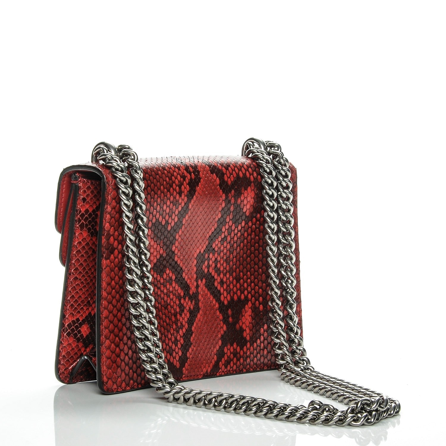 GUCCI PYTHON LEATHER MINI DIONYSUS SHOULDER BAG