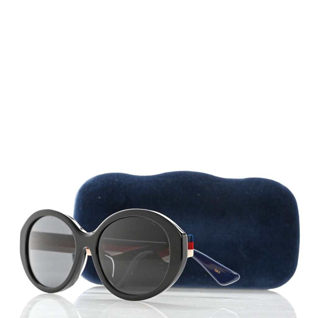 GUCCI ROUND WEB SUNGLASSES