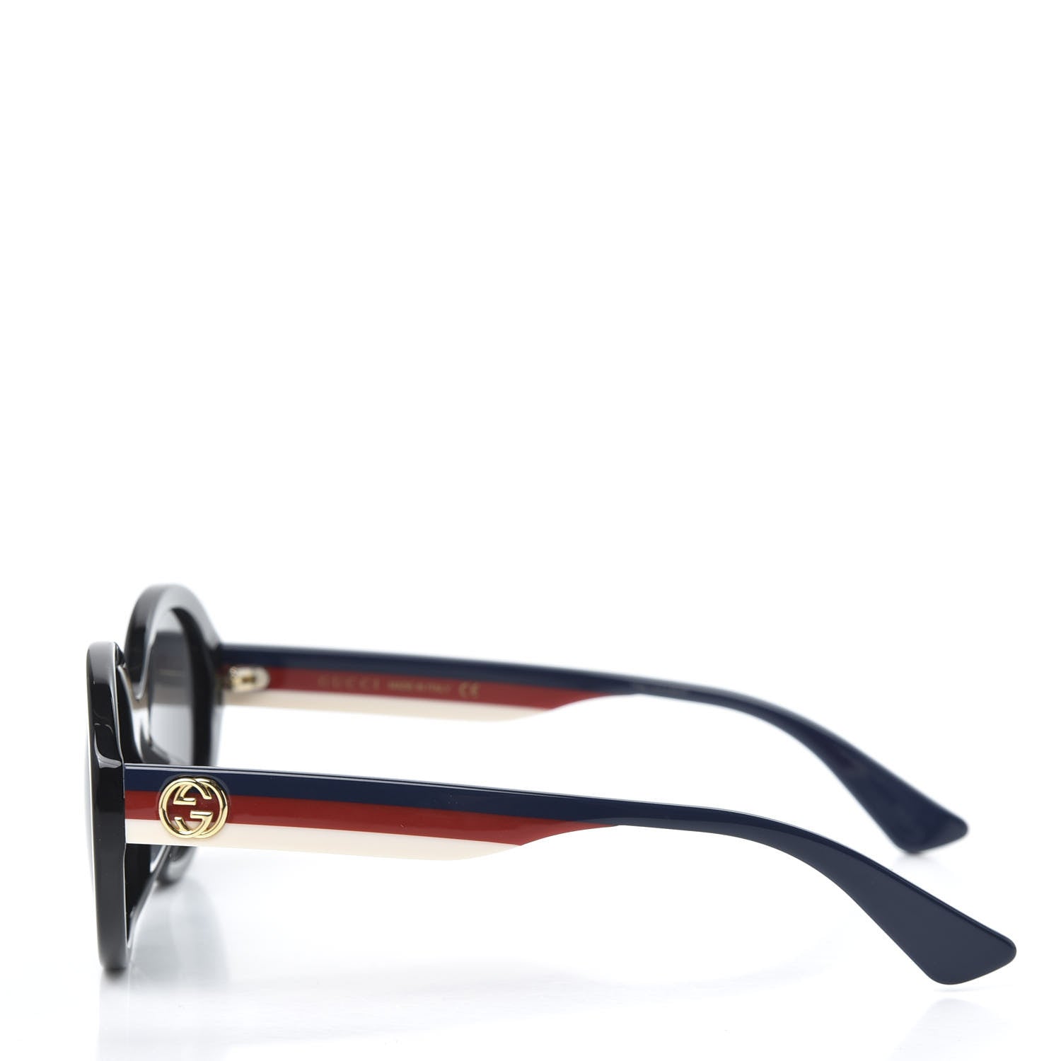 GUCCI ROUND WEB SUNGLASSES