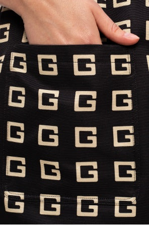 GUCCI SQUARE G FAILLE MINI DRESS