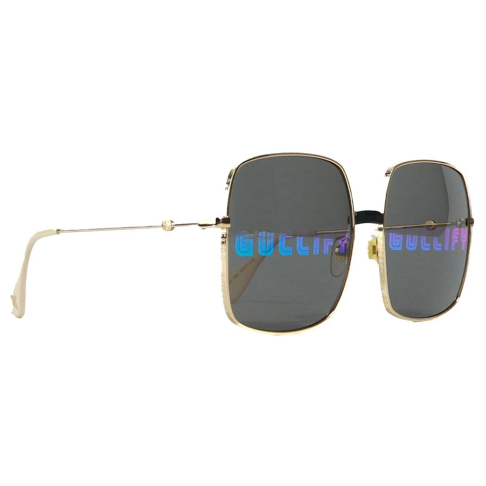 GUCCI SQUARE OVERSIZED GUCCIFY GG044 SUNGLASSES