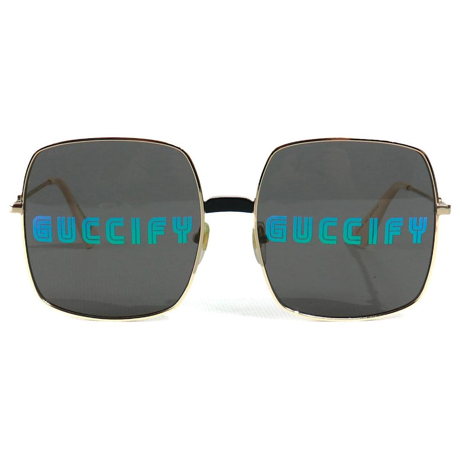 GUCCI SQUARE OVERSIZED GUCCIFY GG044 SUNGLASSES