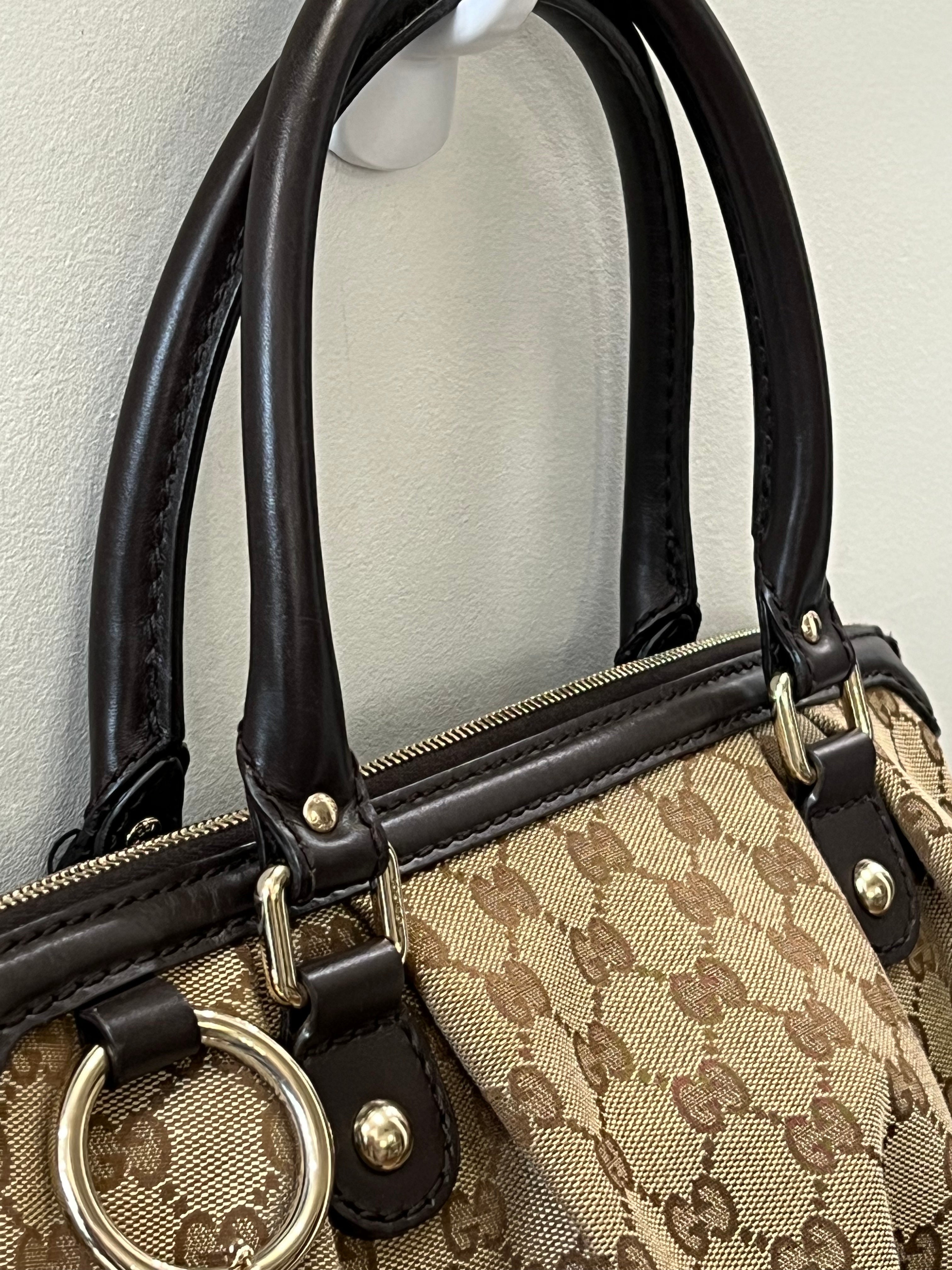GUCCI SUKEY ORIGINAL GG TOP HANDLE BAG