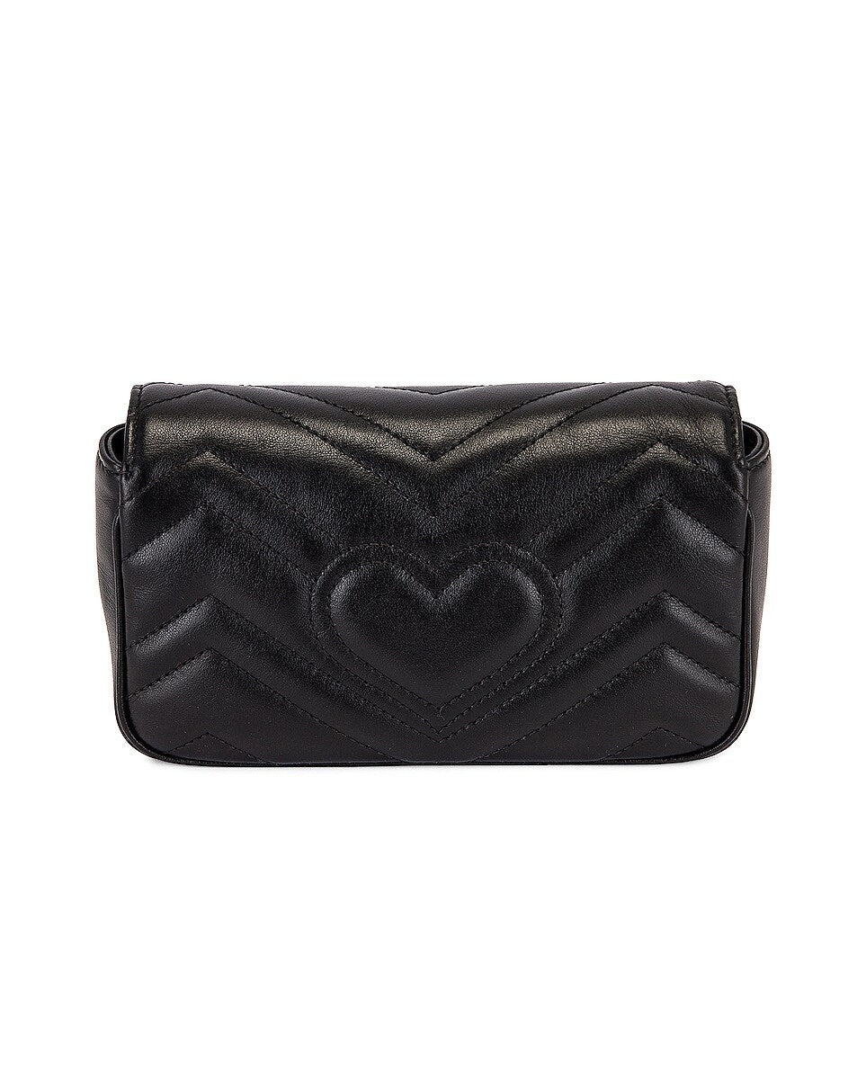 GUCCI GG MARMONT SUPER MINI LEATHER BAG