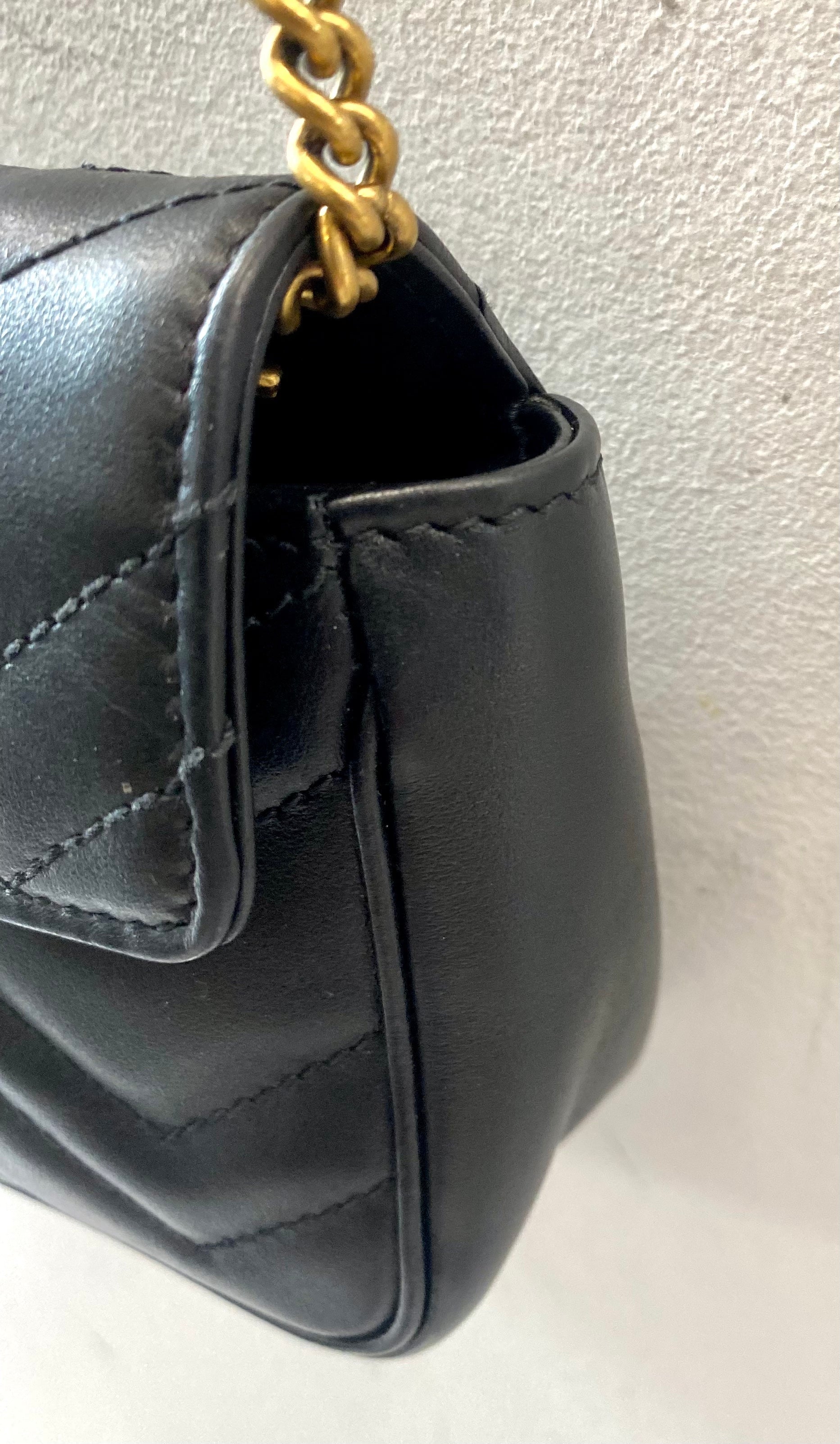 GUCCI GG MARMONT SUPER MINI LEATHER BAG
