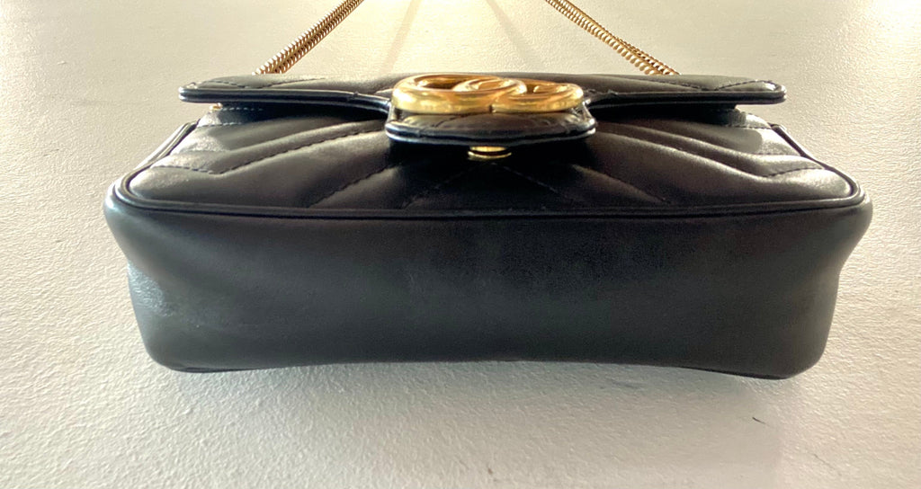 GUCCI GG MARMONT SUPER MINI LEATHER BAG