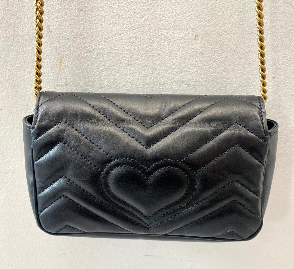GUCCI GG MARMONT SUPER MINI LEATHER BAG