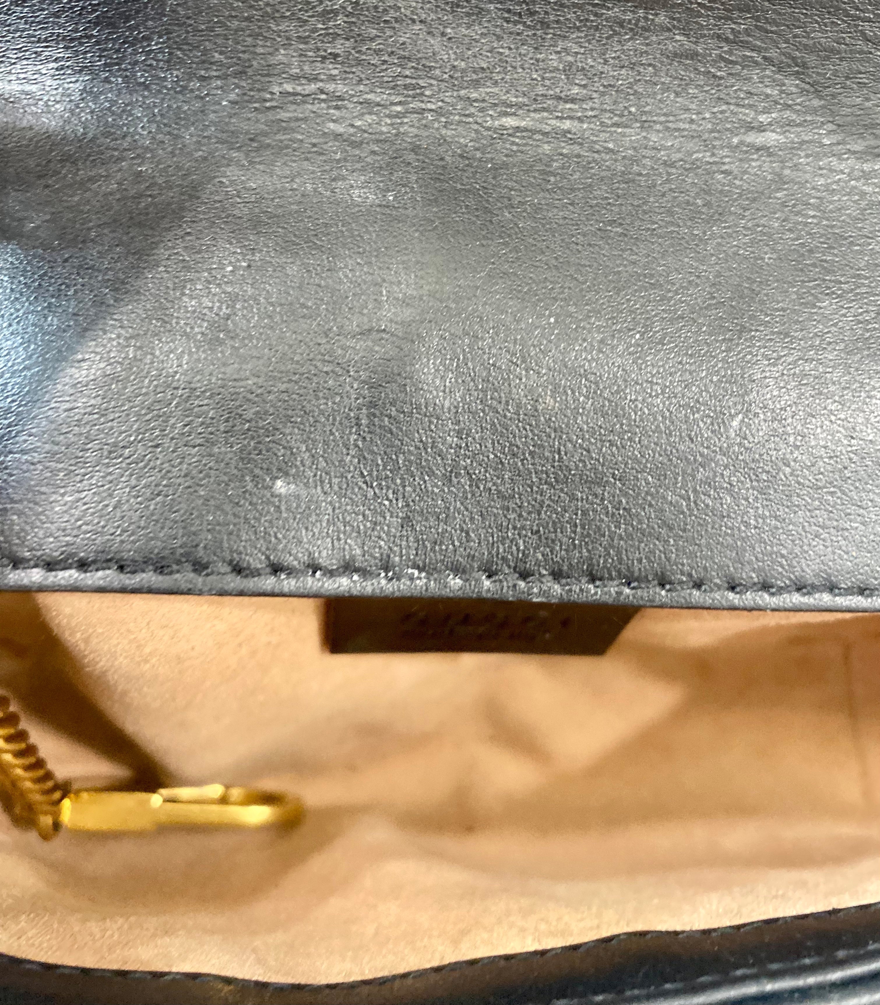 GUCCI GG MARMONT SUPER MINI LEATHER BAG
