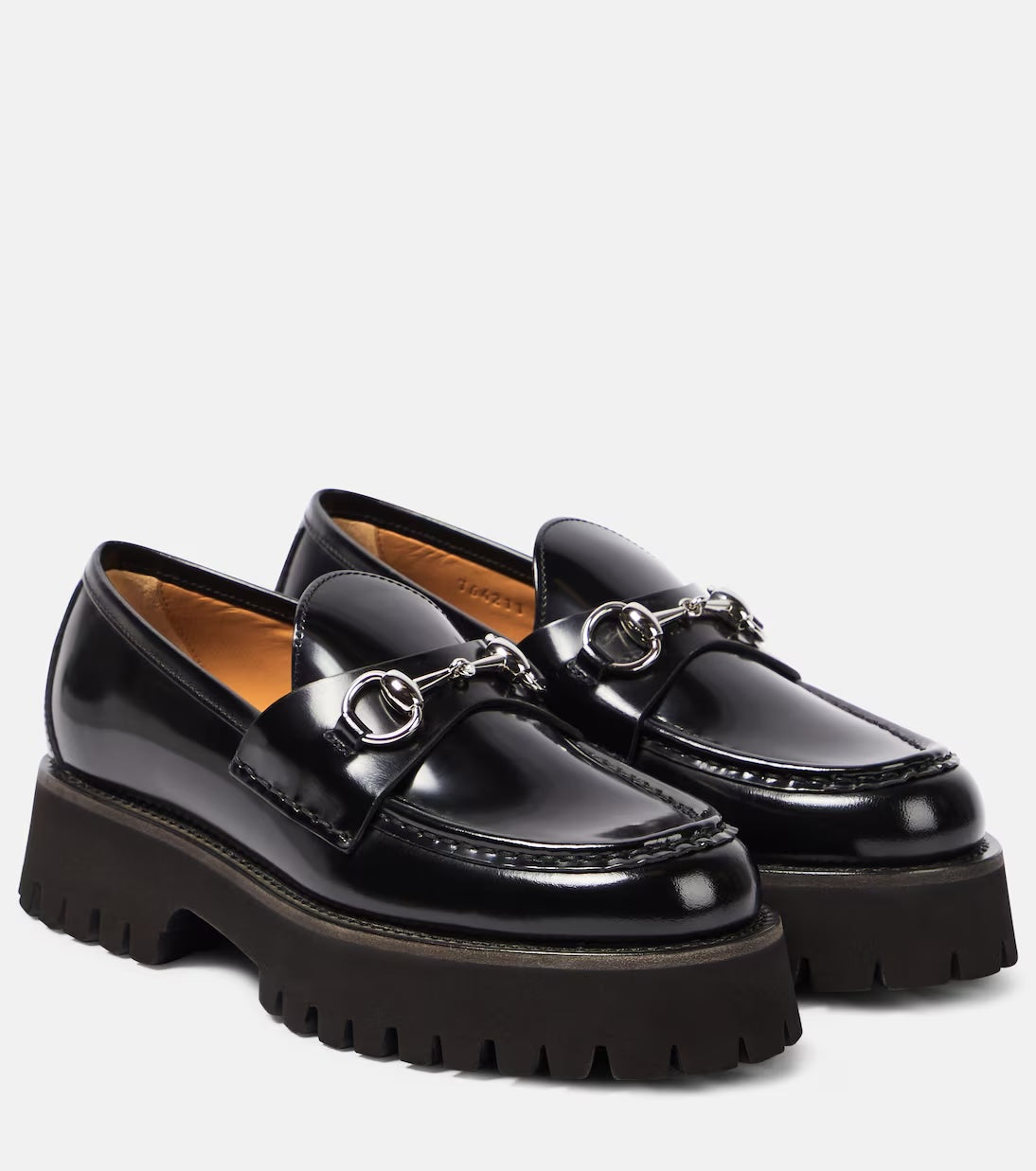 GUCCI SYLKE HORSEBIT LEATHER LOAFERS