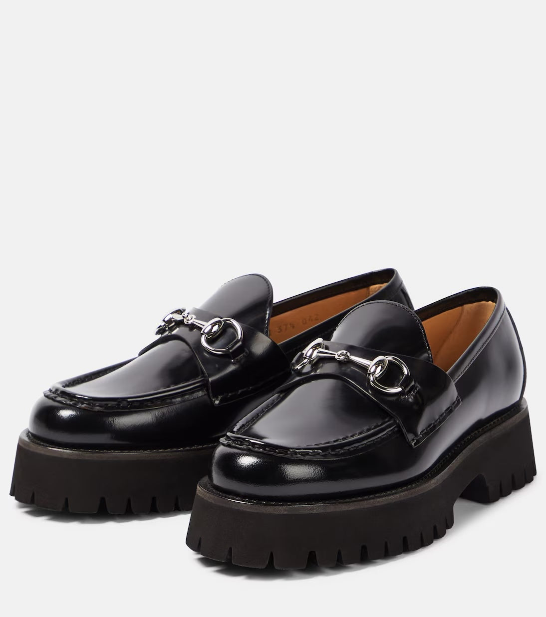 GUCCI SYLKE HORSEBIT LEATHER LOAFERS
