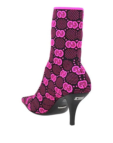 GUCCI TECHNICAL JERSEY KNIT GG MONOGRAM ANKLE BOOTS