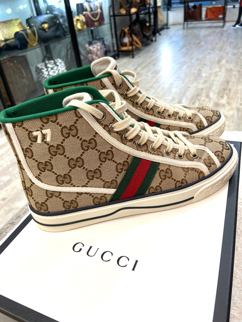 GUCCI TENNIS 1977 HIGH-TOP SNEAKERS