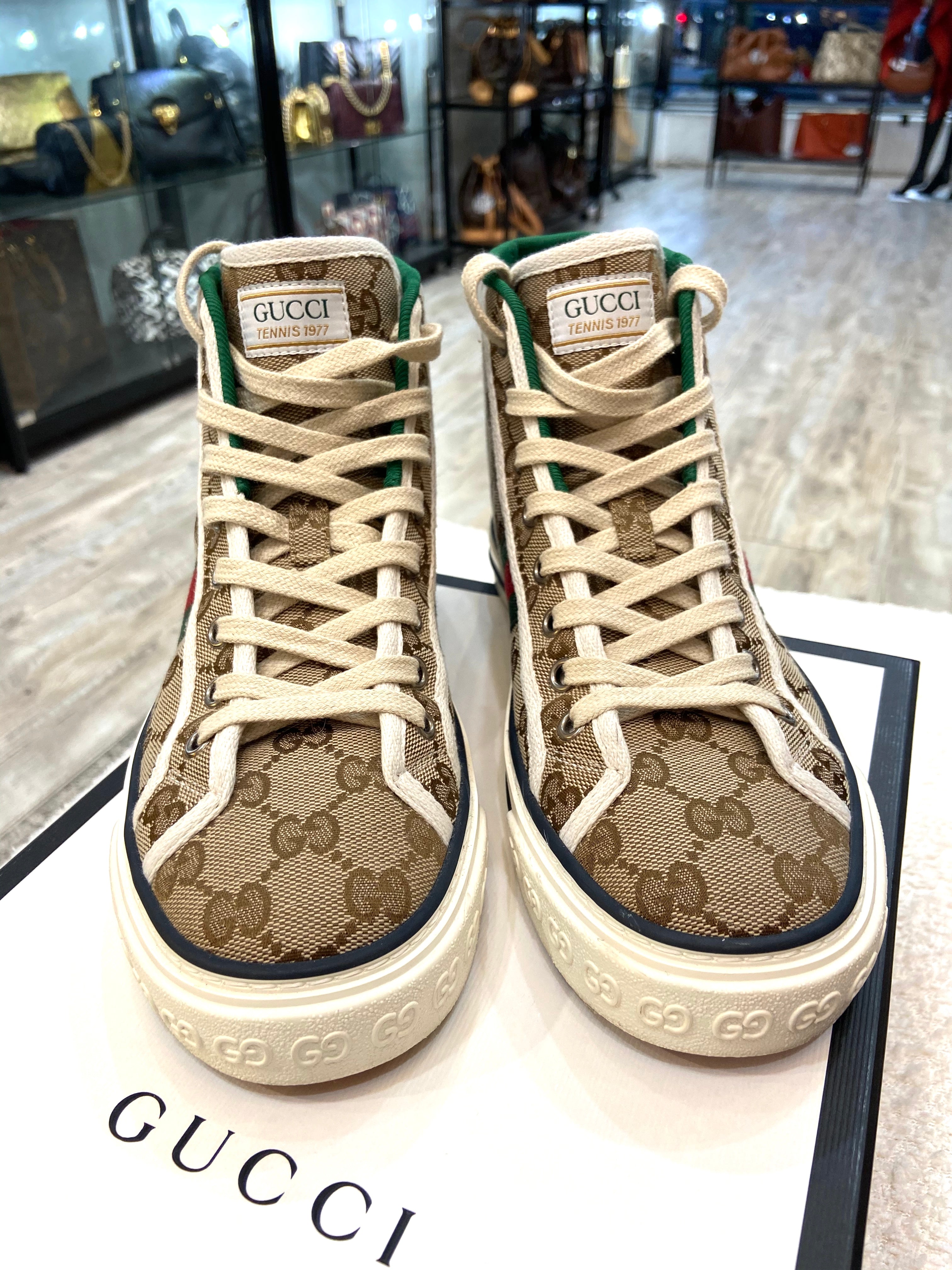 GUCCI TENNIS 1977 HIGH-TOP SNEAKERS
