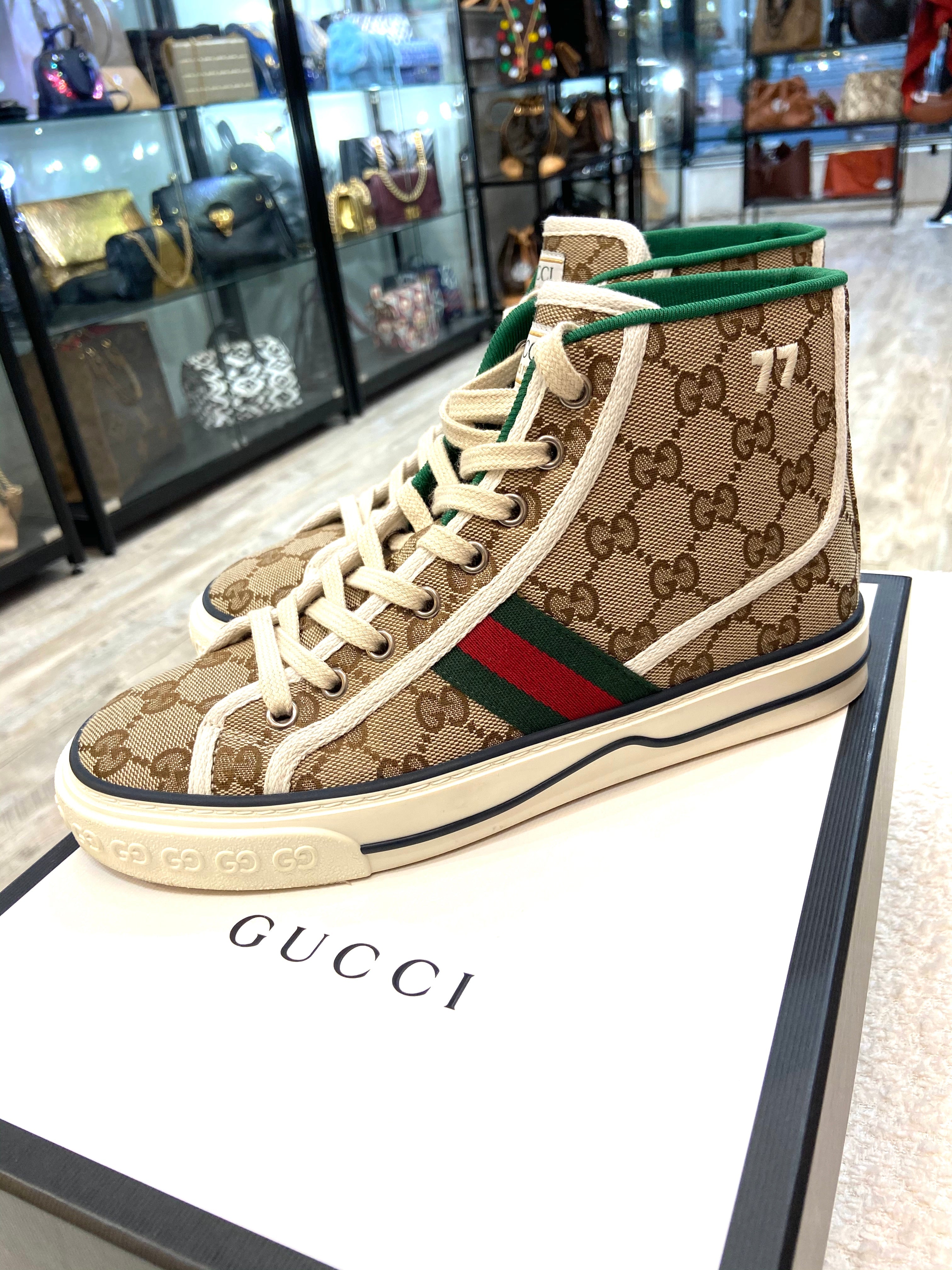 GUCCI TENNIS 1977 HIGH-TOP SNEAKERS