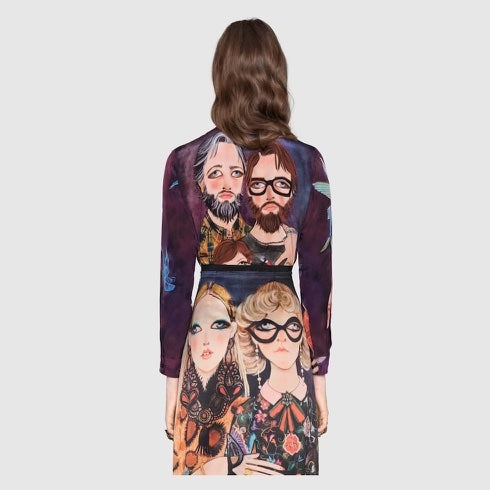 GUCCI UNSKILLED WORKER SILK SHIRT
