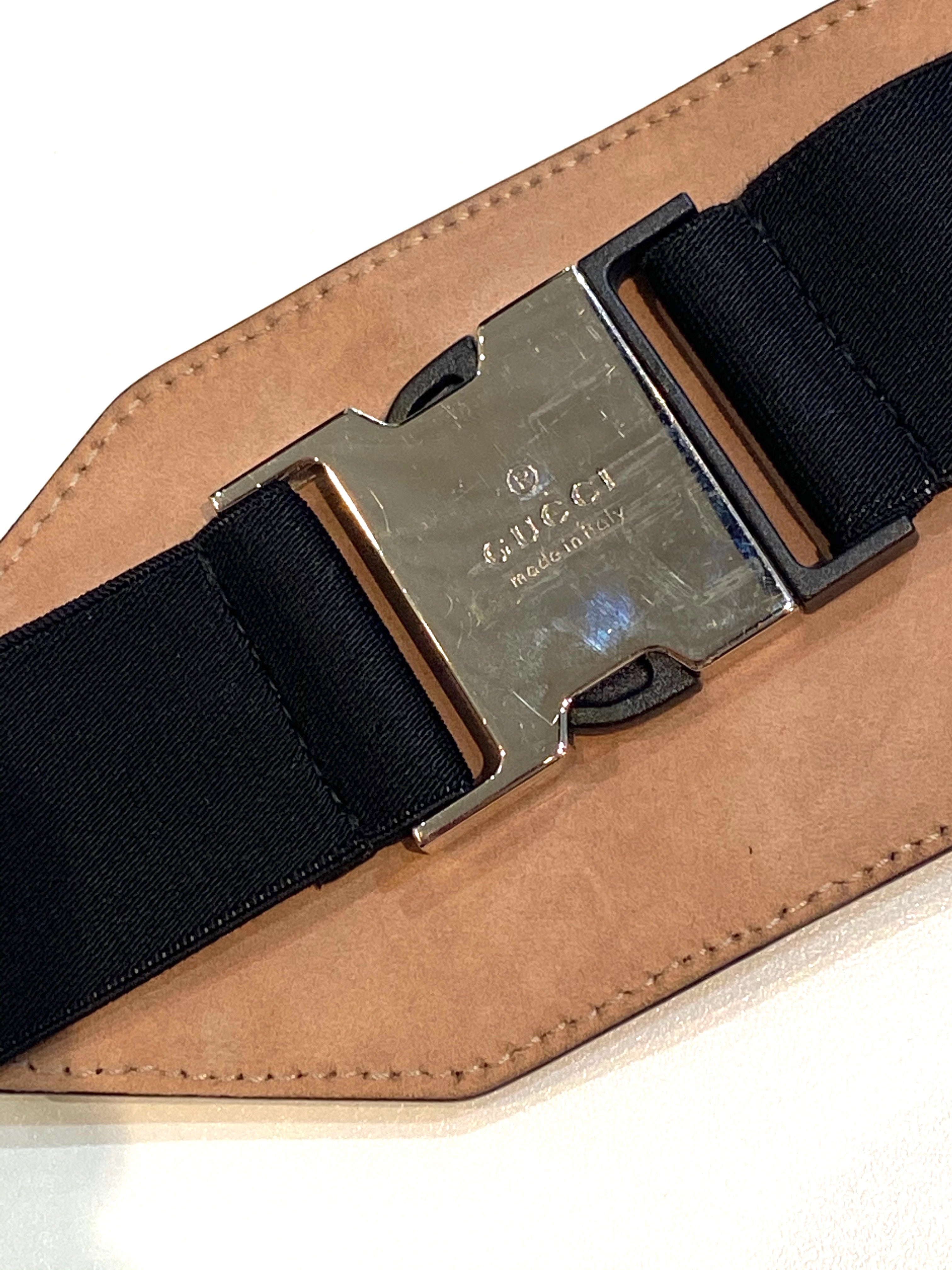 GUCCI VINTAGE HORSEBIT LEATHER BELT