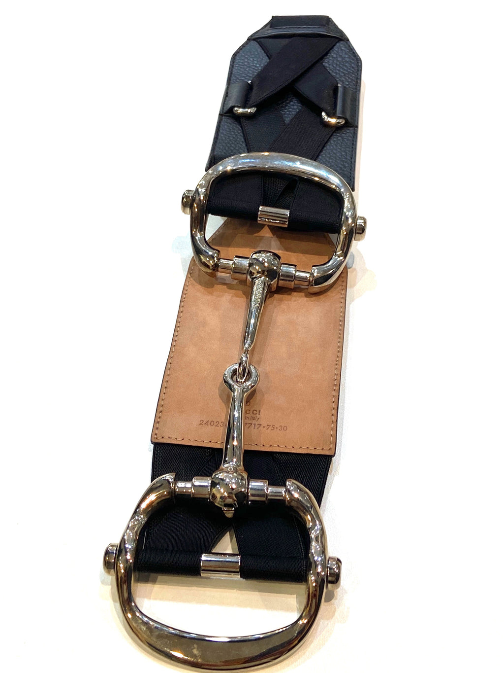 GUCCI VINTAGE HORSEBIT LEATHER BELT