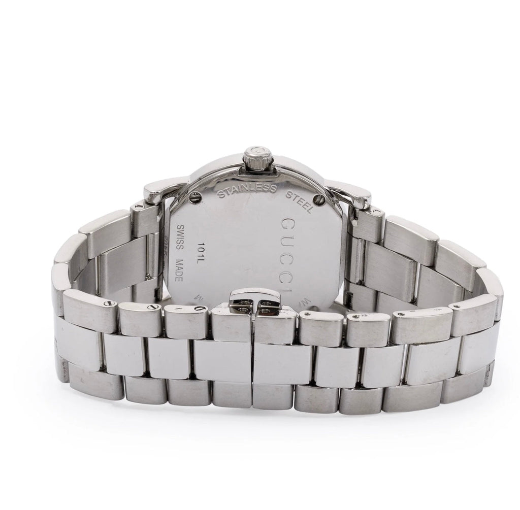 GUCCI 101 SERIES COLLECTION STAINLESS STEEL WATCH
