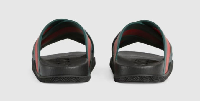 GUCCI WEB PANELED SLIDES