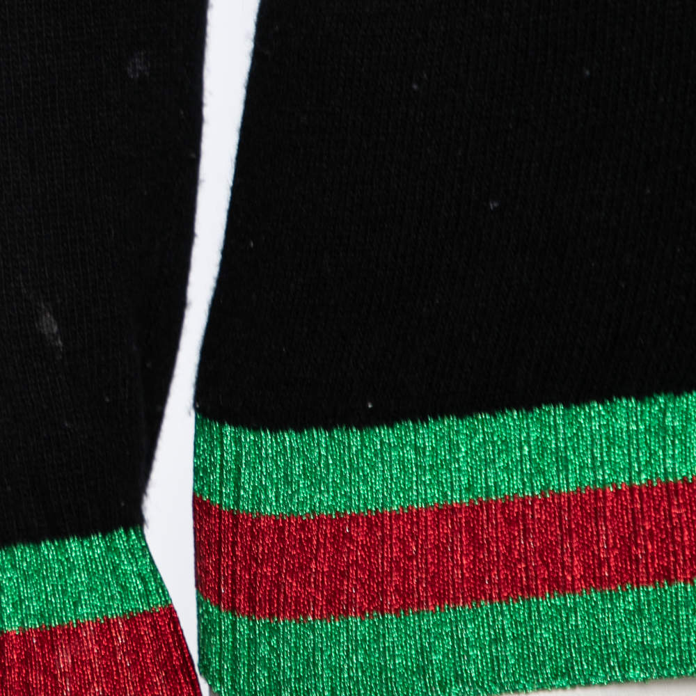 GUCCI WOOL WEB TRIM SWEATER CARDIGAN