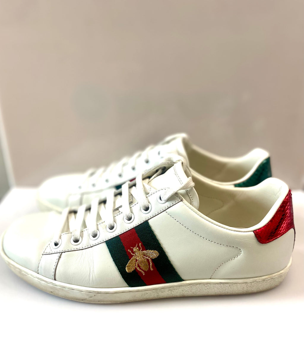 GUCCI NEW ACE BEE LOW-TOP SNEAKERS