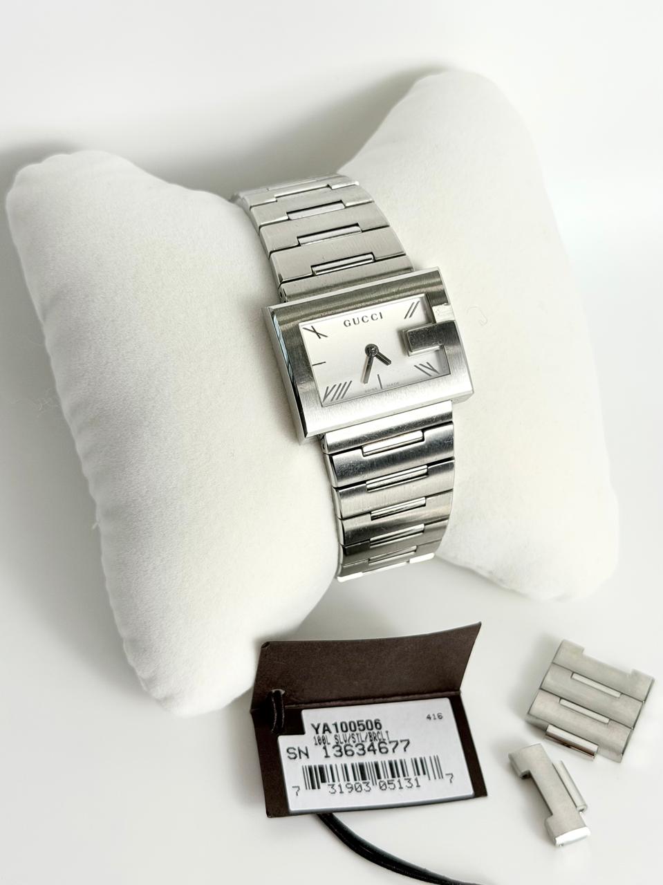 GUCCI G YA100506 SERIES STAINLESS STEEL WATCH
