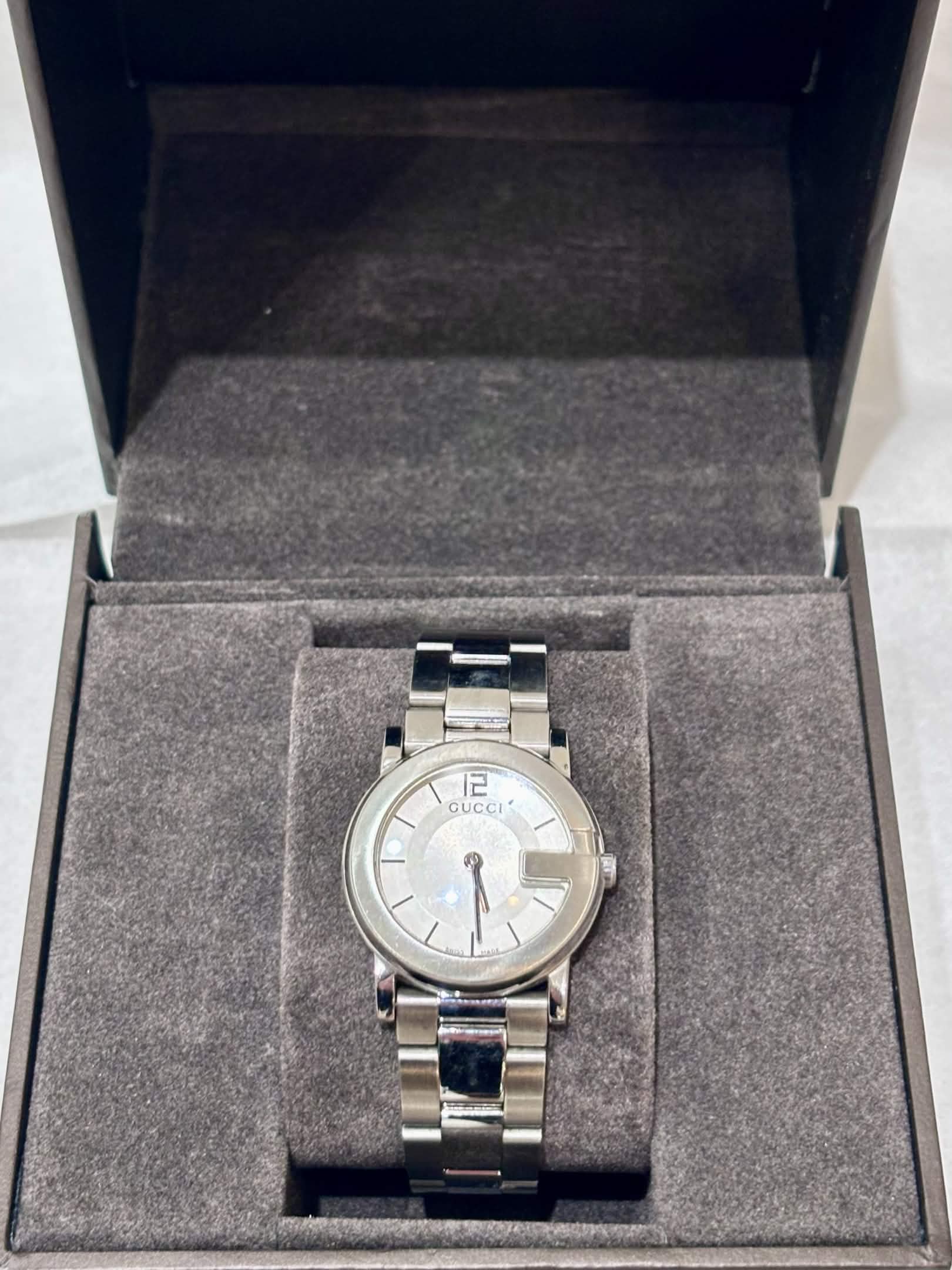 GUCCI 101 SERIES COLLECTION STAINLESS STEEL WATCH