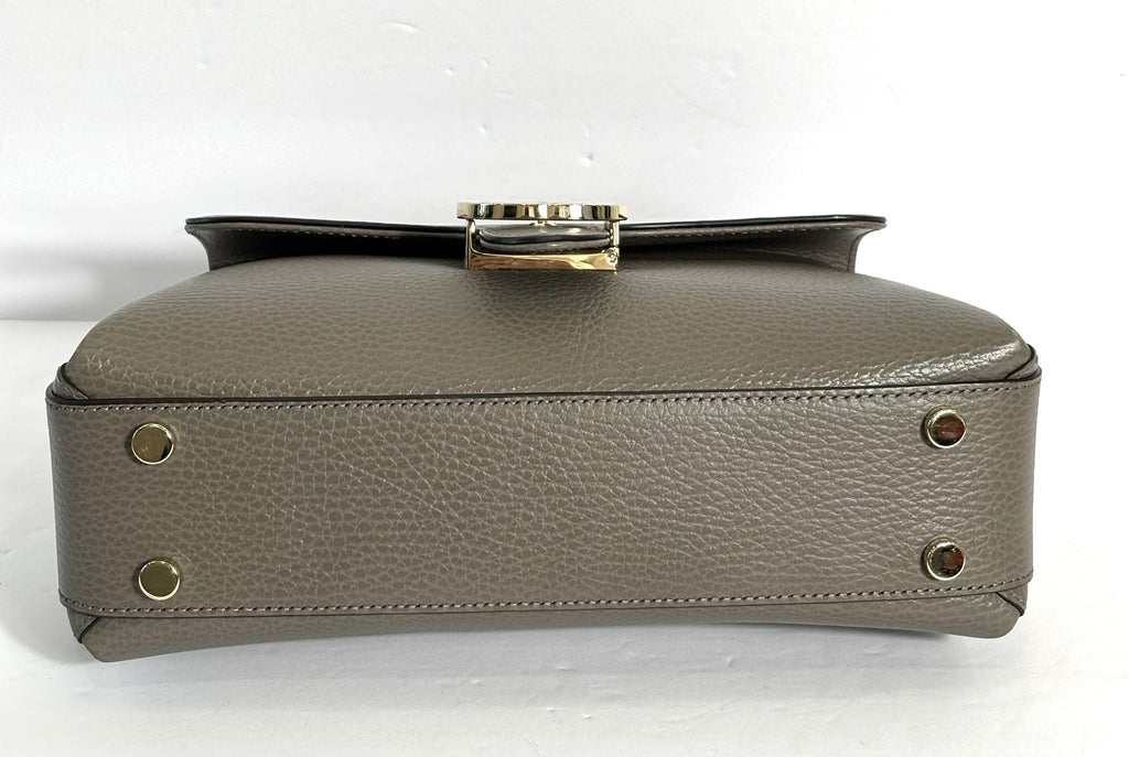 GUCCI DOLLAR CALFSKIN INTERLOCKING G TOP HANDLE SHOULDER BAG