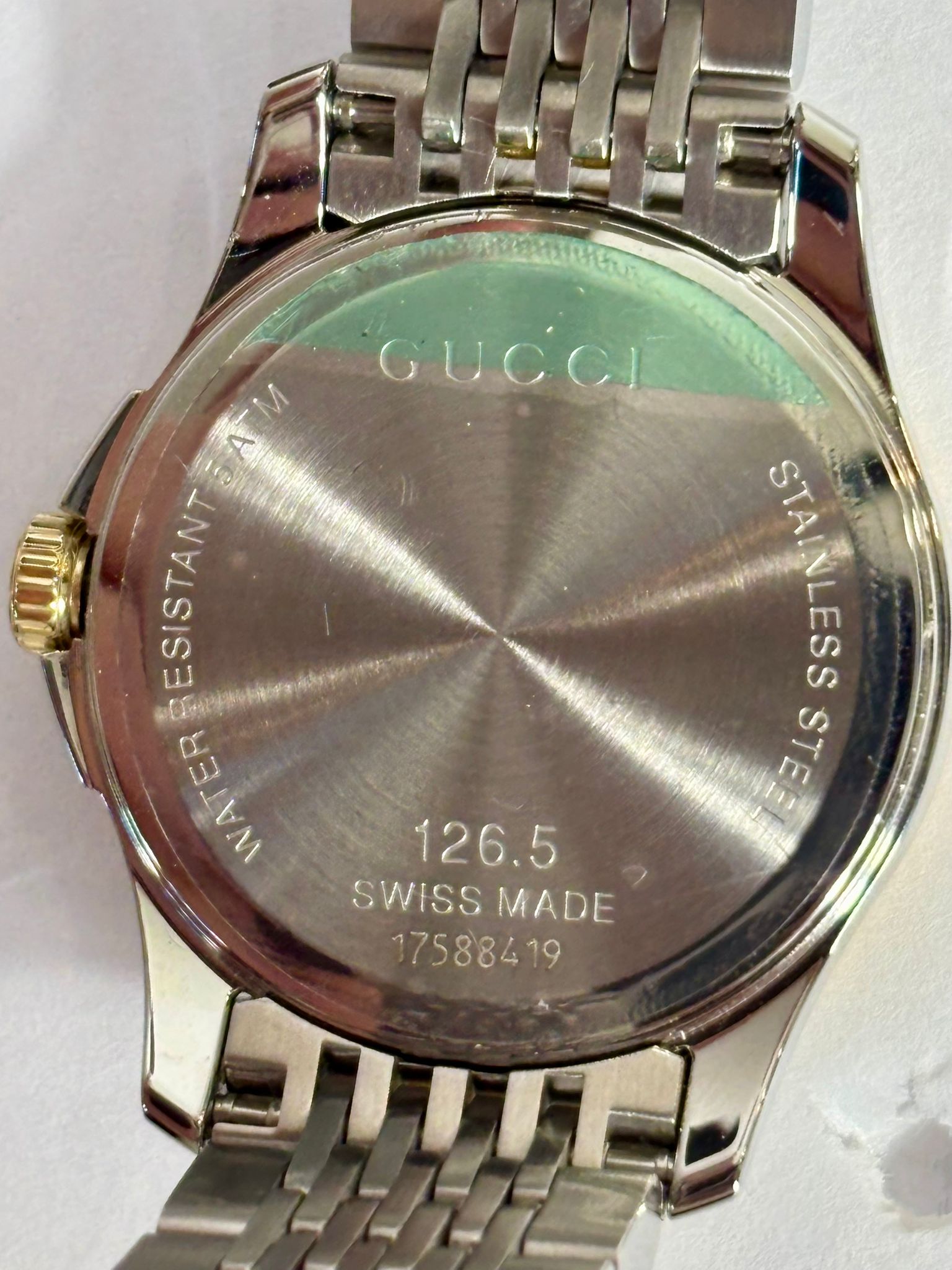 GUCCI G-TIMELESS TWO-TONE STAINLESS STEEL QUARTZ WATCH