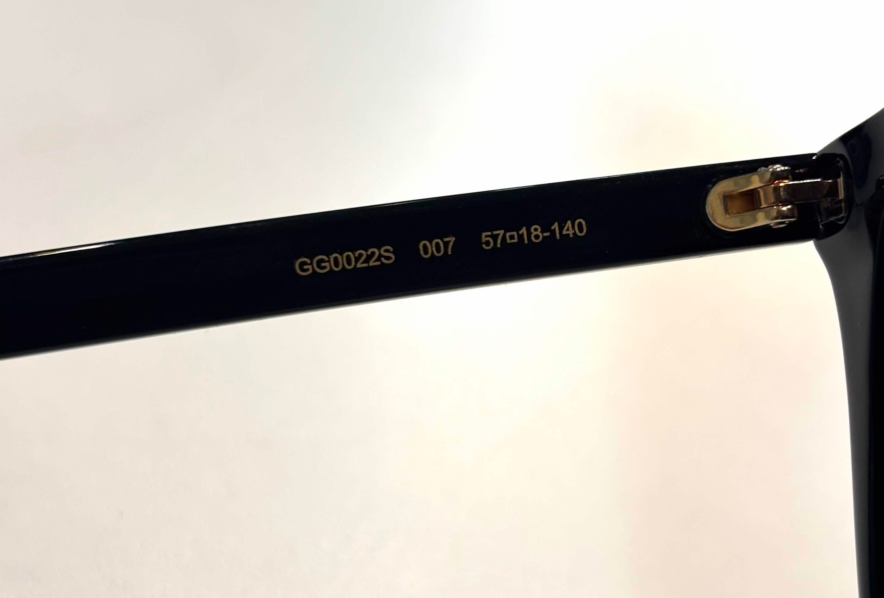GUCCI GG0022S SQUARE SUNGLASSES