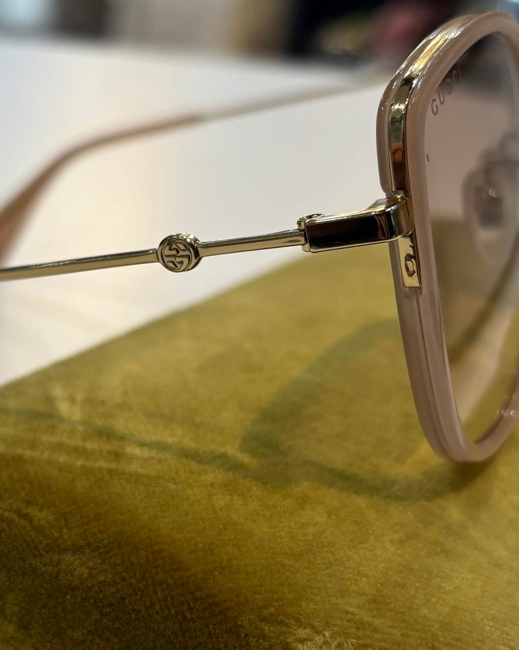 GUCCI GG0606SK-004 SQUARE RECTANGLE SUNGLASSES