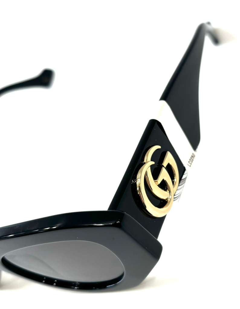 GUCCI GG1421S CAT EYE GEOMETRIC FRAME SUNGLASSES