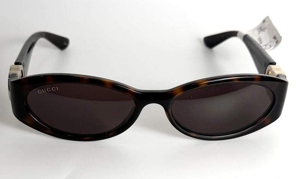 GUCCI GG1660S HAVANA OVAL TORTOISESHELL SUNGLASSES